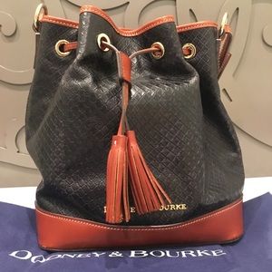 Dooney & Bourke Black Drawstring Bag